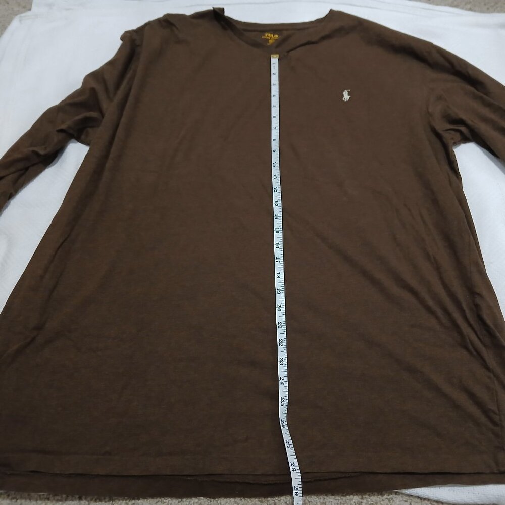 POLO Ralph Lauren Long Sleeve Brown T-shirt 2XLT/Tall